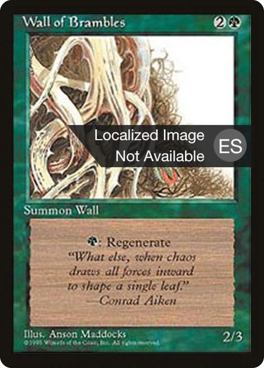 Wall of Brambles in the group Magic the Gathering / Types / Colors / Green at Proxyprinters.com (25669)