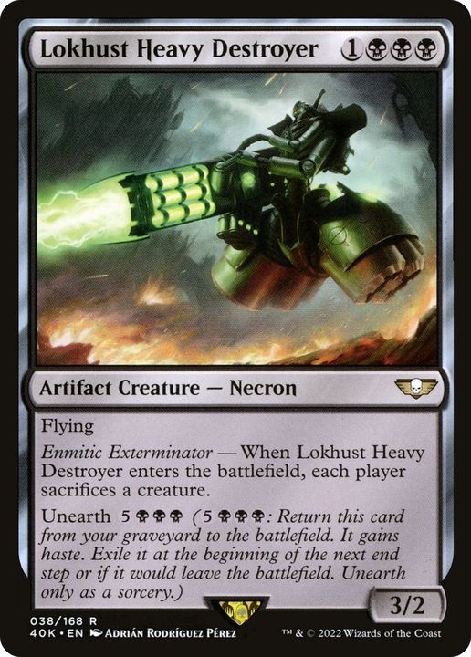 Lokhust Heavy Destroyer in the group Magic the Gathering / Sets / Warhammer 40,000 Tokens at Proxyprinters.com (25696)