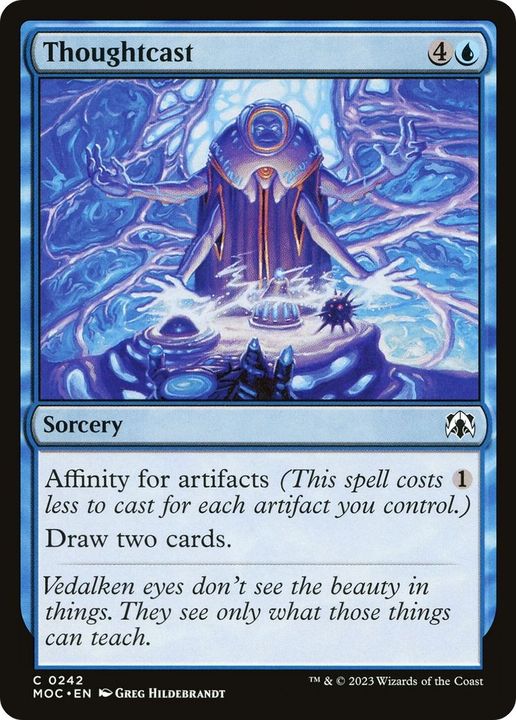 Thoughtcast in the group Magic the Gathering / Types / Colors / Blue at Proxyprinters.com (25702)