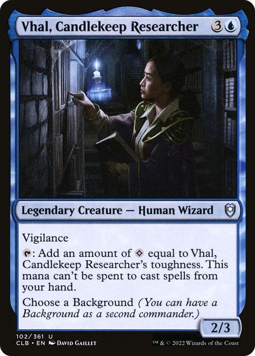 Vhal, Candlekeep Researcher in the group Magic the Gathering / Types / Creatures / Wizard at Proxyprinters.com (25715)