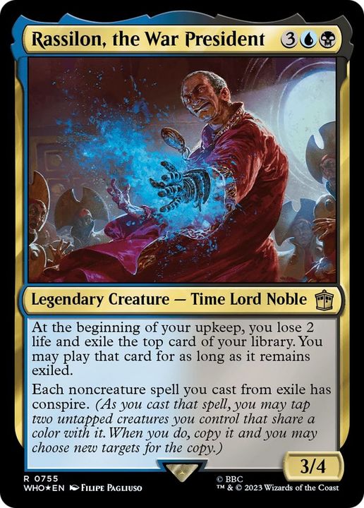 Rassilon, the War President in the group Magic the Gathering / Sets / Doctor Who at Proxyprinters.com (25727)