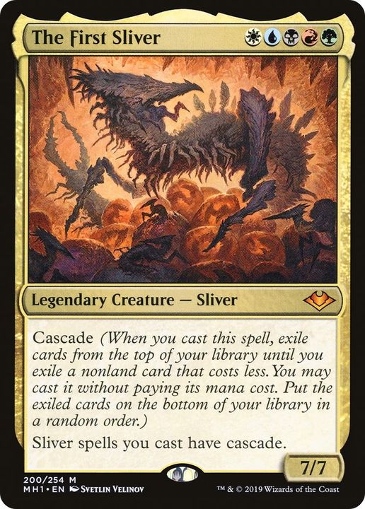 The First Sliver in the group Magic the Gathering / Types / Colors / Multicolors / B, G, R, U, W at Proxyprinters.com (2573)