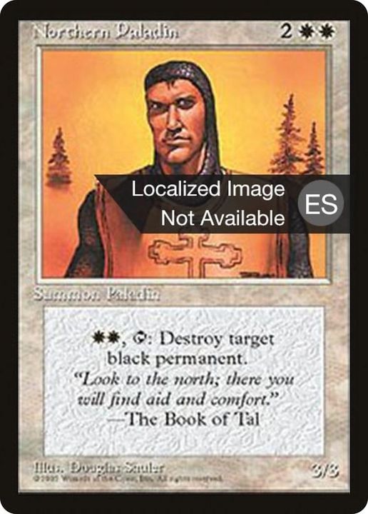 Northern Paladin in the group Magic the Gathering / Sets / Fourth Edition Foreign Black Border at Proxyprinters.com (25756)