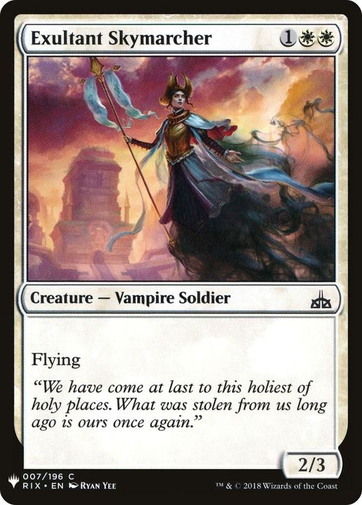 Exultant Skymarcher in the group Magic the Gathering / Types / Colors / White at Proxyprinters.com (2582)