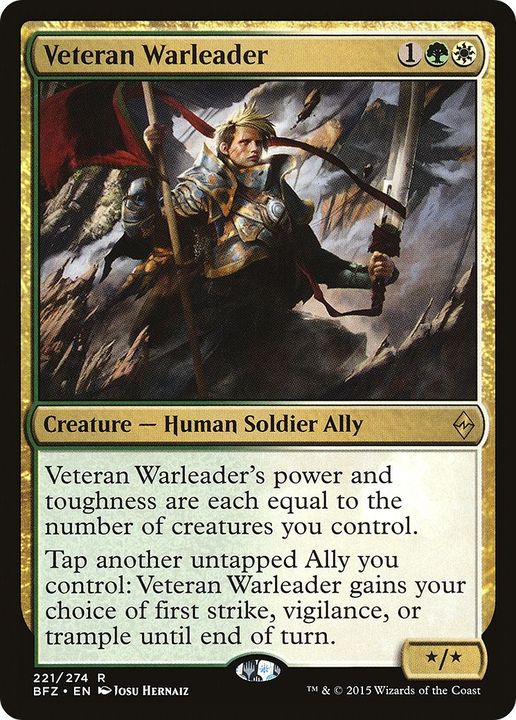 Veteran Warleader in the group Magic the Gathering / Sets / Battle for Zendikar Tokens at Proxyprinters.com (25845)