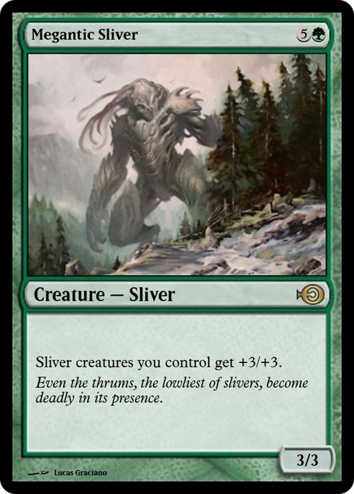 Megantic Sliver in the group Magic the Gathering / Types / Colors / Green at Proxyprinters.com (25862)