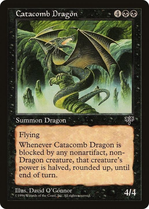 Catacomb Dragon in the group Magic the Gathering / Types / Colors / Black at Proxyprinters.com (25867)