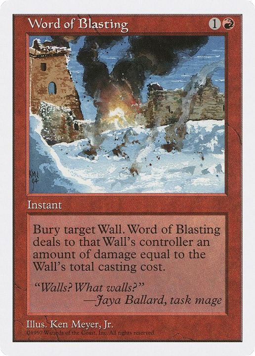 Word of Blasting in the group Magic the Gathering / Sets / Fifth Edition at Proxyprinters.com (2587)