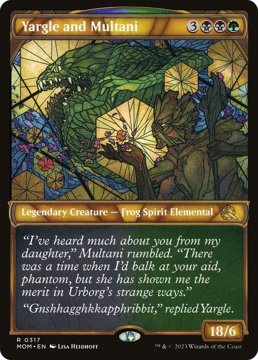 Yargle and Multani in the group Magic the Gathering / Types / Colors / Multicolors / B, G at Proxyprinters.com (25874)