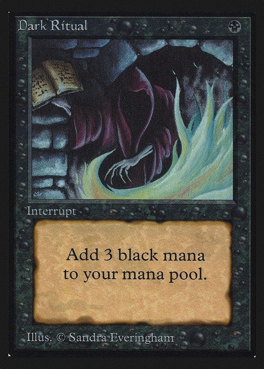 Dark Ritual in the group Magic the Gathering / Types / Colors / Black at Proxyprinters.com (2589)