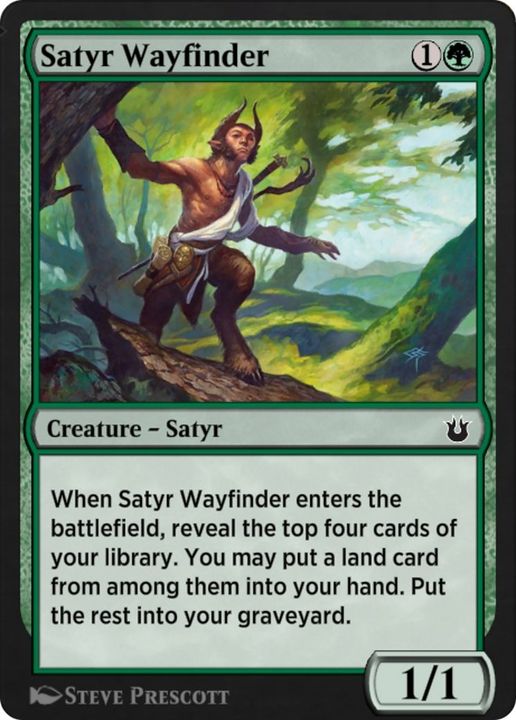 Satyr Wayfinder in the group Magic the Gathering / Types / Colors / Green at Proxyprinters.com (25893)