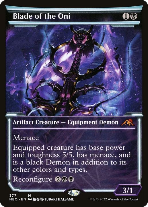 Blade of the Oni in the group Magic the Gathering / Types / Colors / Black at Proxyprinters.com (25904)