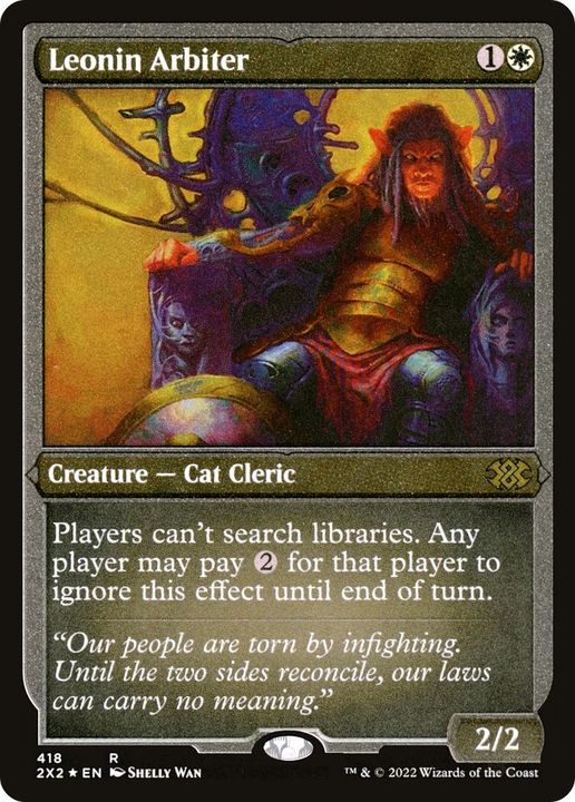 Leonin Arbiter in the group Magic the Gathering / Types / Colors / White at Proxyprinters.com (25910)