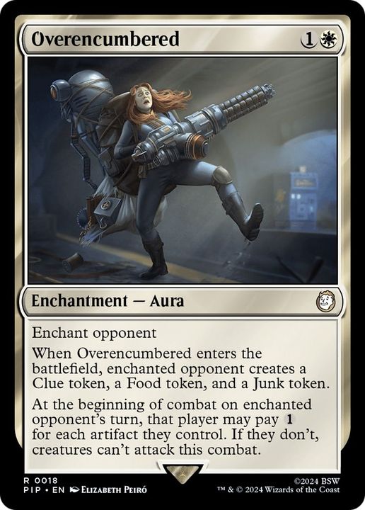 Overencumbered in the group Magic the Gathering / Types / Colors / White at Proxyprinters.com (25934)