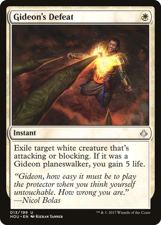 Gideon's Defeat in the group Magic the Gathering / Sets / Hour of Devastation at Proxyprinters.com (25982)