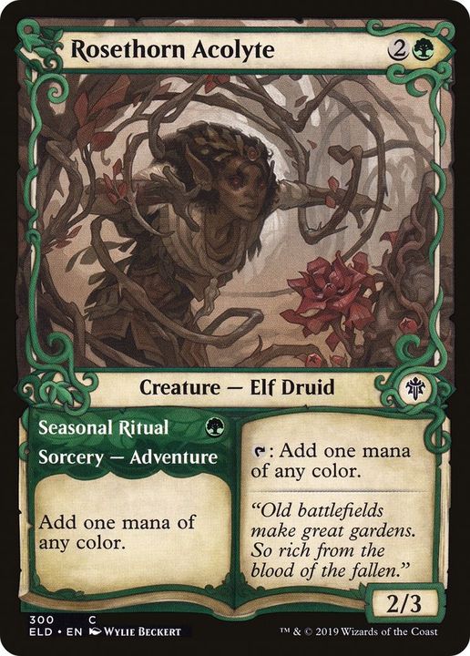 Rosethorn Acolyte // Seasonal Ritual in the group Magic the Gathering / Types / Creatures / Elf at Proxyprinters.com (25993)