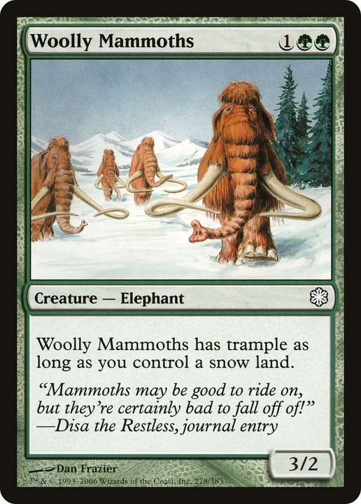 Woolly Mammoths in the group Magic the Gathering / Types / Colors / Green at Proxyprinters.com (26025)