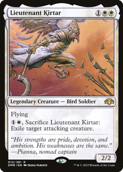 Lieutenant Kirtar in the group Magic the Gathering / Types / Colors / White at Proxyprinters.com (26051)