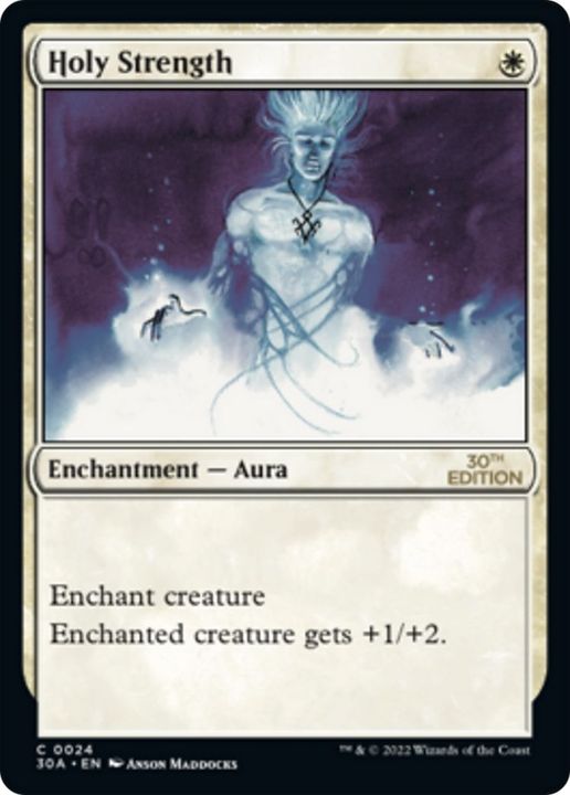 Holy Strength in the group Magic the Gathering / Types / Colors / White at Proxyprinters.com (26082)