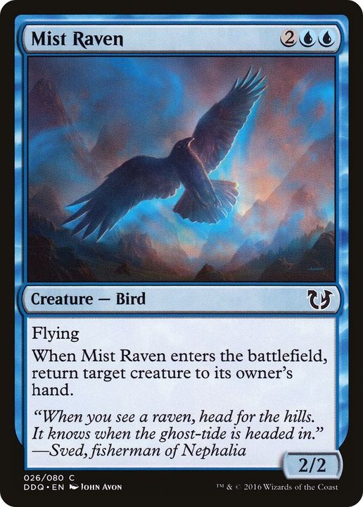 Mist Raven in the group Magic the Gathering / Types / Colors / Blue at Proxyprinters.com (26119)