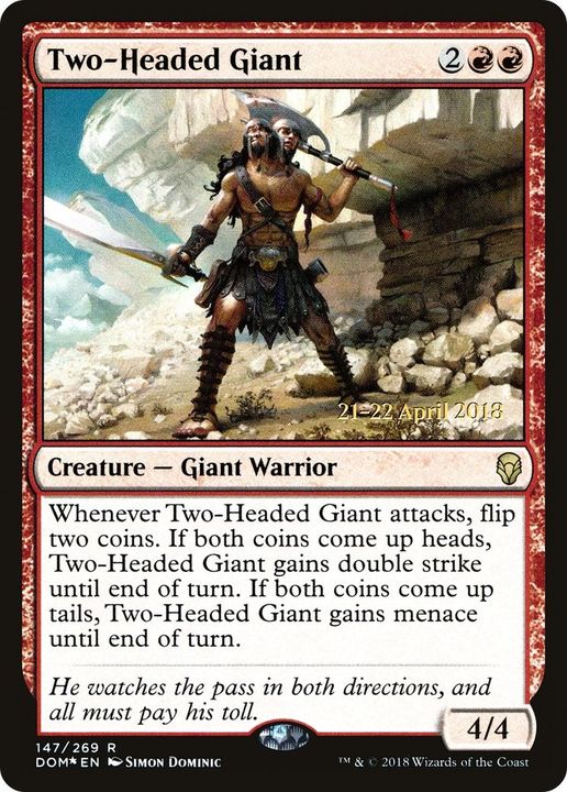 Two-Headed Giant in the group Magic the Gathering / Sets / Dominaria Promos at Proxyprinters.com (26134)