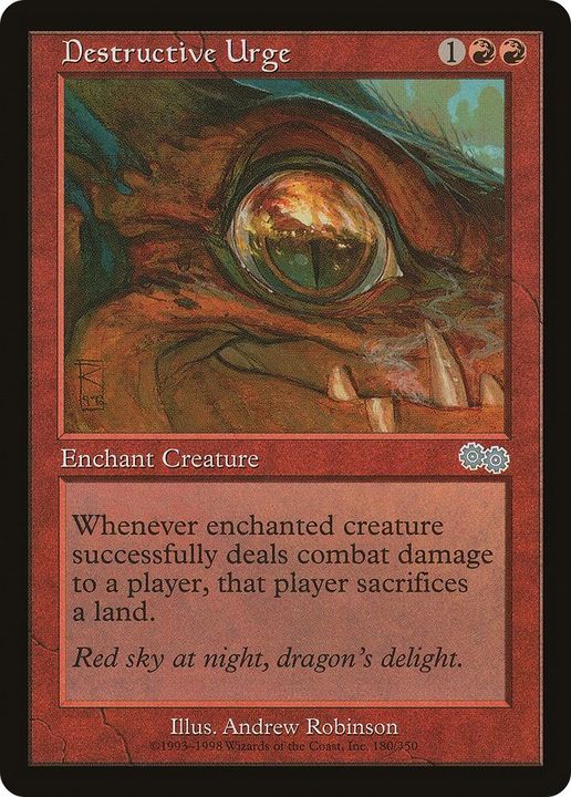 Destructive Urge in the group Magic the Gathering / Types / Colors / Red at Proxyprinters.com (26144)