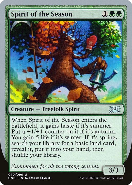 Spirit of the Season in the group Magic the Gathering / Types / Colors / Green at Proxyprinters.com (26155)