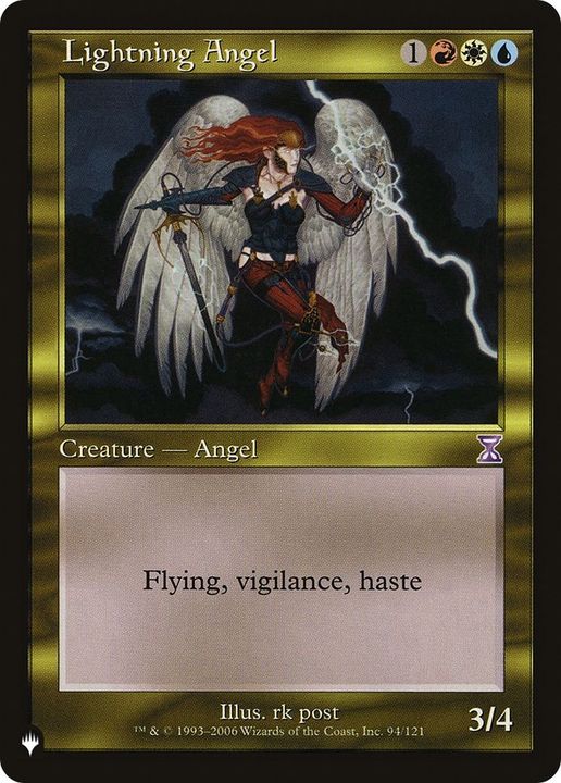 Lightning Angel in the group Magic the Gathering / Types / Colors / Multicolors / R, U, W at Proxyprinters.com (26163)