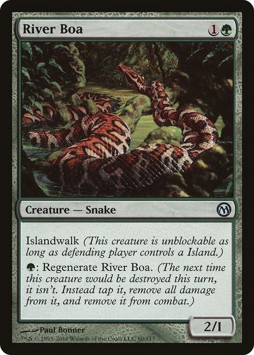 River Boa in the group Magic the Gathering / Types / Colors / Green at Proxyprinters.com (26184)