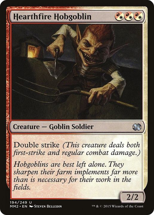 Hearthfire Hobgoblin in the group Magic the Gathering / Types / Colors / Multicolors / R, W at Proxyprinters.com (2620)