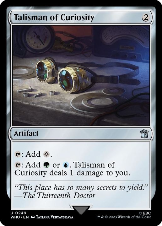 Talisman of Curiosity in the group Magic the Gathering / Sets / Doctor Who at Proxyprinters.com (2626)