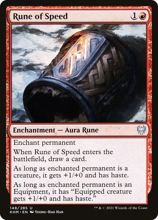 Rune of Speed in the group Magic the Gathering / Types / Colors / Red at Proxyprinters.com (26278)