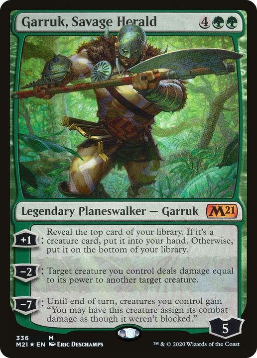 Garruk, Savage Herald in the group Magic the Gathering / Types / Colors / Green at Proxyprinters.com (26312)