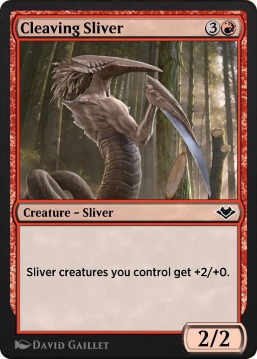 Cleaving Sliver in the group Magic the Gathering / Types / Colors / Red at Proxyprinters.com (26344)