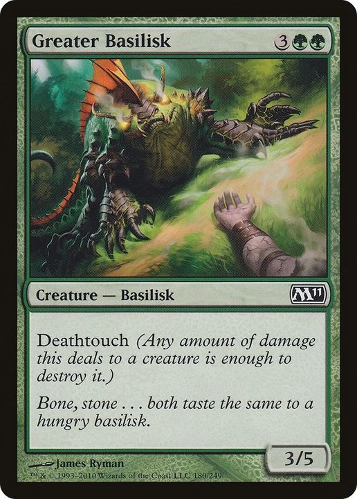 Greater Basilisk in the group Magic the Gathering / Types / Colors / Green at Proxyprinters.com (26350)