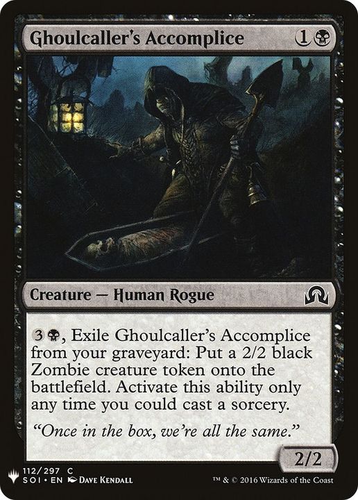 Ghoulcaller's Accomplice in the group Magic the Gathering / Sets / The List at Proxyprinters.com (26363)