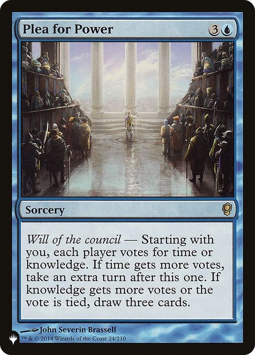 Plea for Power in the group Magic the Gathering / Types / Colors / Blue at Proxyprinters.com (26375)