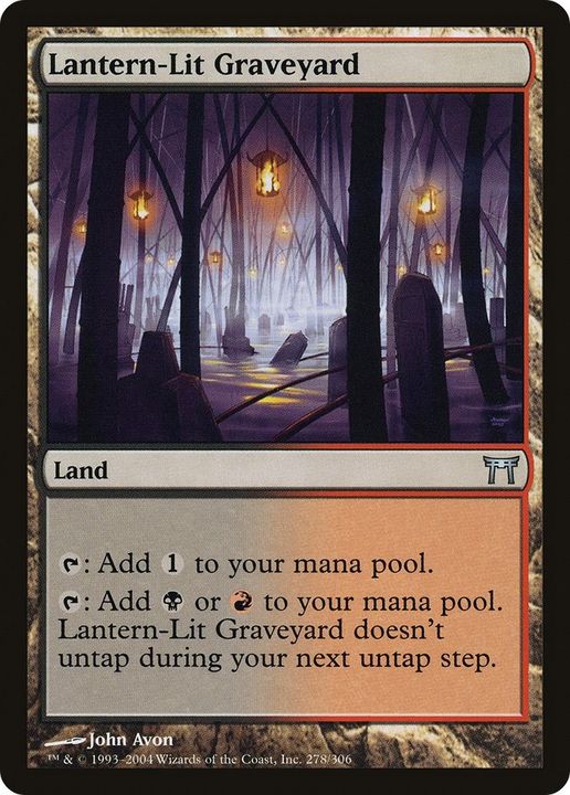 Lantern-Lit Graveyard in the group Magic the Gathering / Sets / Champions of Kamigawa at Proxyprinters.com (26389)