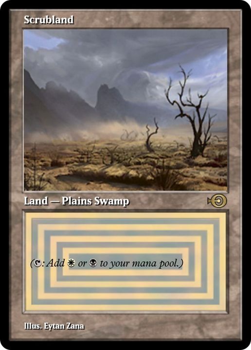 Scrubland in the group Magic the Gathering / Types / Land / Swamp at Proxyprinters.com (26390)