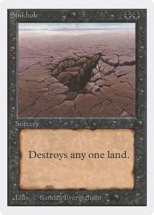 Sinkhole in the group Magic the Gathering / Types / Colors / Black at Proxyprinters.com (26409)