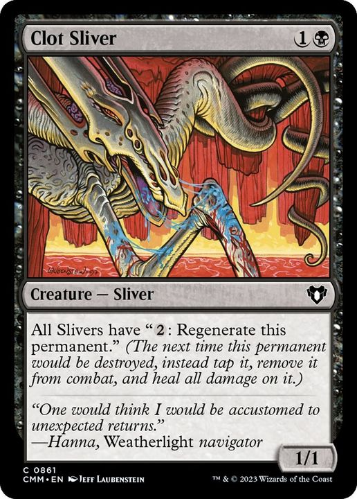 Clot Sliver in the group Magic the Gathering / Types / Colors / Black at Proxyprinters.com (26430)