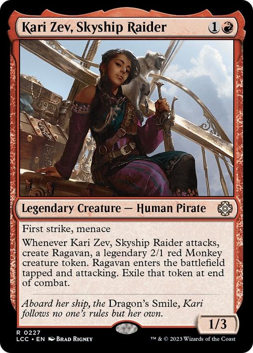 Kari Zev, Skyship Raider in the group Magic the Gathering / Sets / The Lost Caverns of Ixalan Commander at Proxyprinters.com (26437)