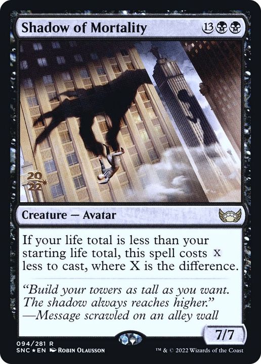 Shadow of Mortality in the group Magic the Gathering / Types / Colors / Black at Proxyprinters.com (26464)