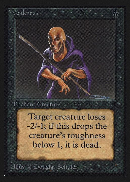 Weakness in the group Magic the Gathering / Types / Colors / Black at Proxyprinters.com (26469)