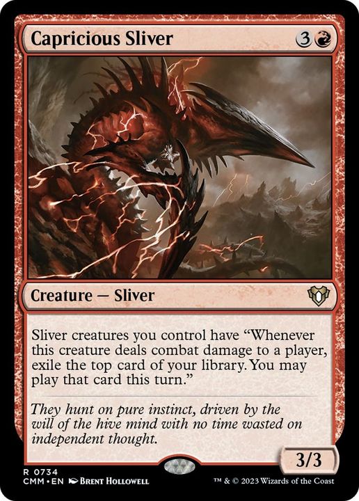 Capricious Sliver in the group Magic the Gathering / Sets / Commander Masters at Proxyprinters.com (26474)