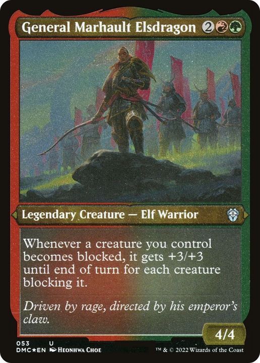 General Marhault Elsdragon in the group Magic the Gathering / Types / Colors / Multicolors / G, R at Proxyprinters.com (26477)