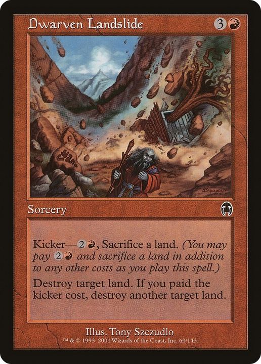 Dwarven Landslide in the group Magic the Gathering / Types / Colors / Red at Proxyprinters.com (26497)