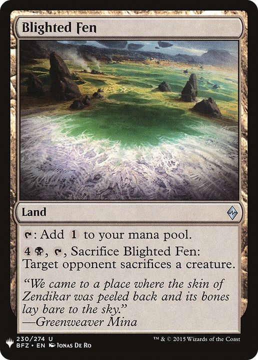 Blighted Fen in the group Magic the Gathering / Types / Colors / Colorless at Proxyprinters.com (26525)