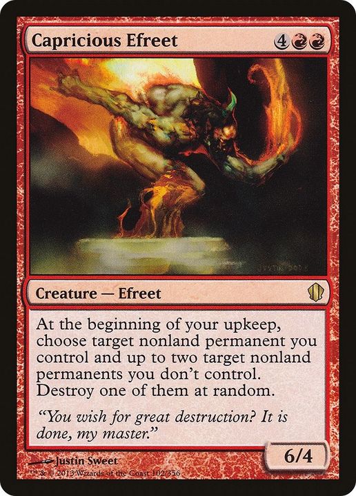 Capricious Efreet in the group Magic the Gathering / Types / Colors / Red at Proxyprinters.com (26552)