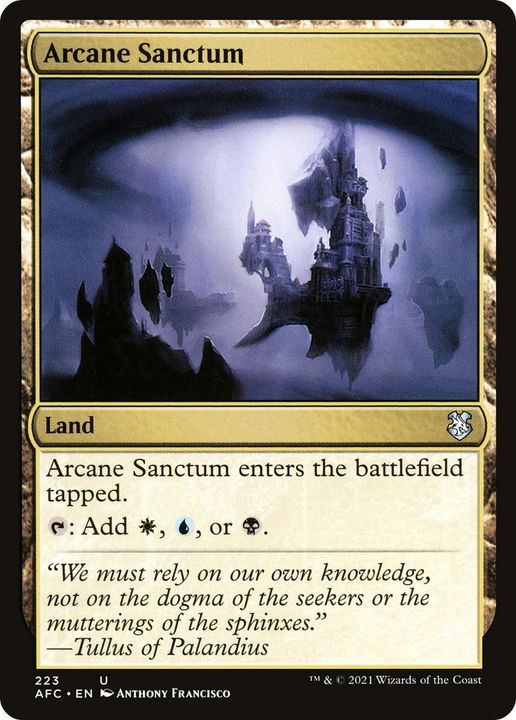 Arcane Sanctum in the group Magic the Gathering / Types / Colors / Colorless at Proxyprinters.com (26556)